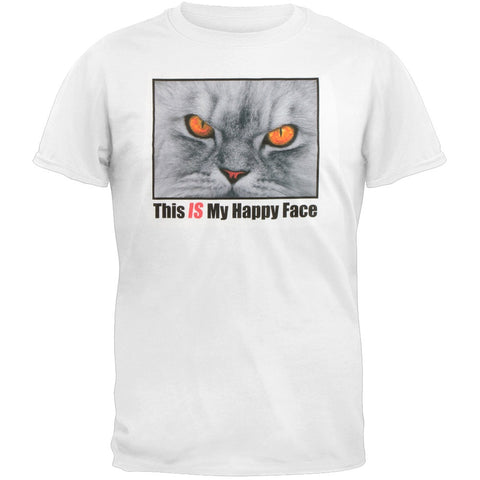 This is My Happy Face Cat Adult T-Shirt