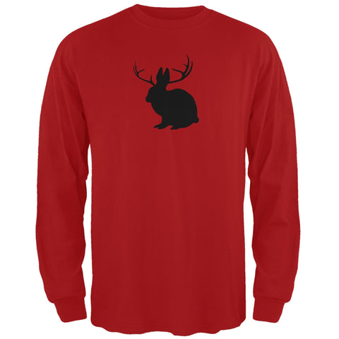 Jackalope Red Adult Long Sleeve T-Shirt