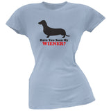 Have You Seen My Weiner White Soft Juniors T-Shirt