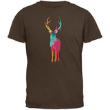 Splatter Deer Black Adult T-Shirt