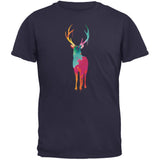 Splatter Deer Black Adult T-Shirt