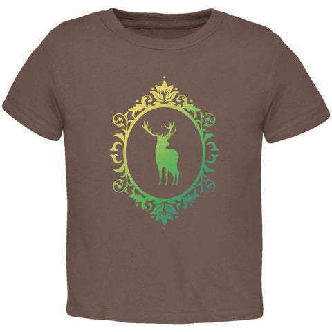 Deer Silhouette Brown Toddler T-Shirt