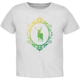 Deer Silhouette Black Toddler T-Shirt