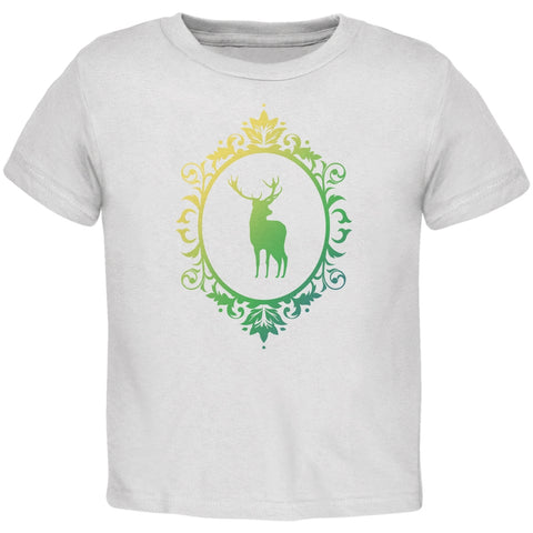 Deer Silhouette White Toddler T-Shirt