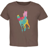 Splatter Horse Black Toddler T-Shirt