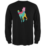 Splatter Horse Black Adult Long Sleeve T-Shirt