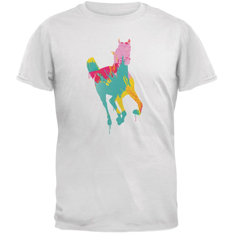 Splatter Horse White Adult T-Shirt