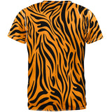 Zebra Print Orange Sublimated Adult T-Shirt