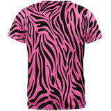 Zebra Print Pink Sublimated Adult T-Shirt