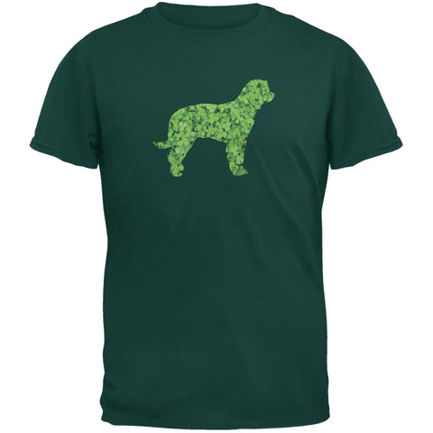 St. Patricks Day - Labrador Retriever Shamrock Forest Adult T-Shirt