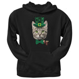 St. Patrick's Funny Cat Black Adult Sweatshirt