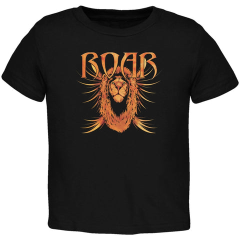 Lion Roar Black Toddler T-Shirt