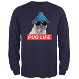 Pug Life Adult Black Long Sleeve T-Shirt