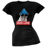 Pug Life Adult Black Soft Juniors T-Shirt