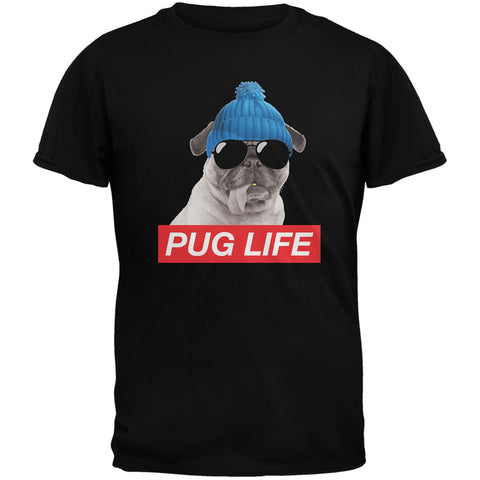 Pug Life Adult Black T-Shirt