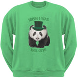 St. Patricks Day - Irish I Was This Cute Panda Black Toddler T-Shirt