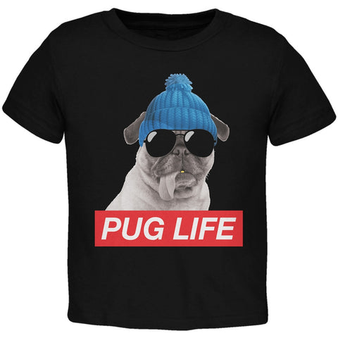 Pug Life Black Toddler T-Shirt