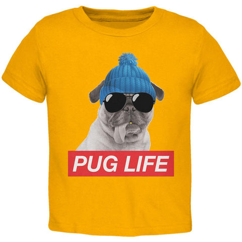 Pug Life Gold Toddler T-Shirt