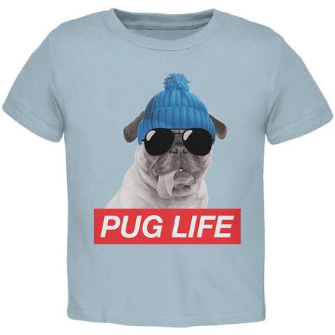 Pug Life Light Blue Toddler T-Shirt