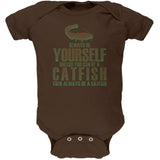 Always Be Yourself Catfish Black Soft Baby One Piece