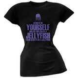 Always Be Yourself Jellyfish Black Juniors Soft T-Shirt