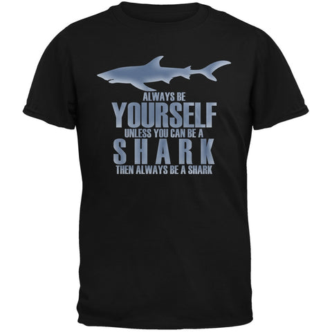 Always Be Yourself Shark Black Youth T-Shirt