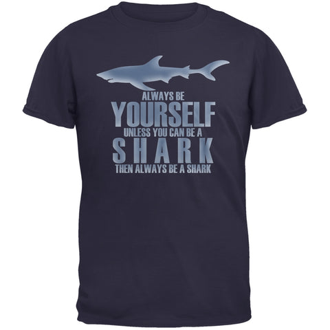 Always Be Yourself Shark Navy Youth T-Shirt
