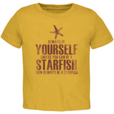 Always Be Yourself Starfish Black Toddler T-Shirt