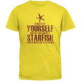 Always Be Yourself Starfish Black Adult T-Shirt