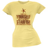 Always Be Yourself Starfish Black Juniors Soft T-Shirt