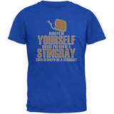 Always Be Yourself Stingray Black Adult T-Shirt