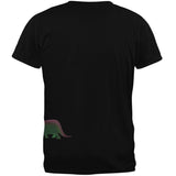 Triceratops Dinosaur Distressed Black Youth T-Shirt