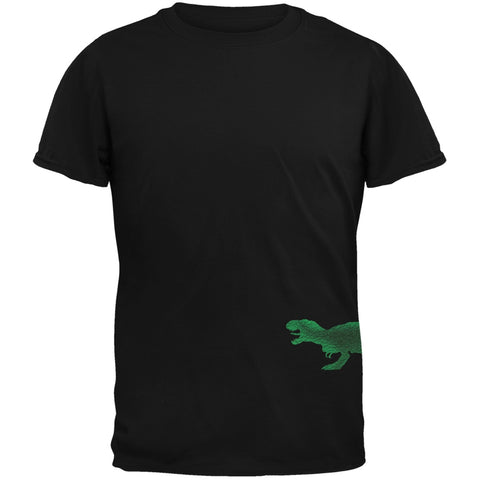 Jurassic - Tyrannosaurus Rex Dinosaur Distressed Black Youth T-Shirt