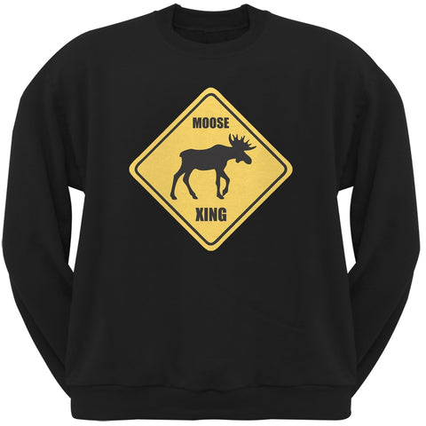 Moose XING Black Adult Sweatshirt