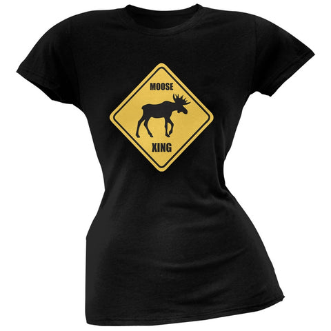 Moose XING Black Soft Juniors T-Shirt