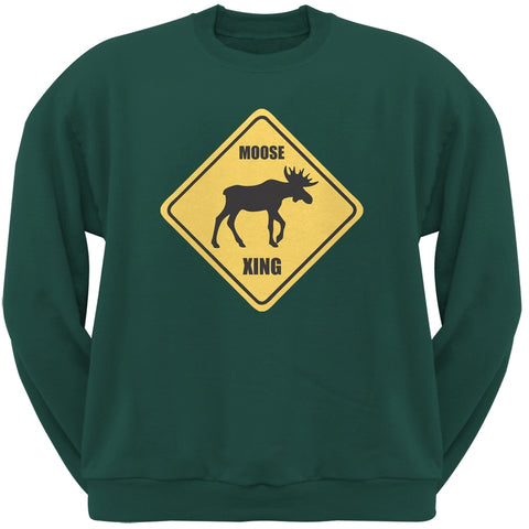 Moose XING Forest Green Adult Sweatshirt