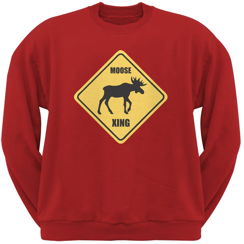 Moose XING Red Adult Sweatshirt