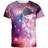 Galaxy Cat All Over Adult T-Shirt