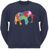 Splatter Elephant Black Adult Hoodie