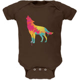 Splatter Wolf Black Soft Baby One Piece