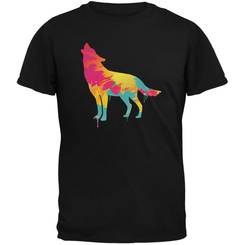 Splatter Wolf Black Youth T-Shirt