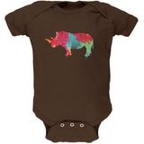 Splatter Rhino Black Soft Baby One Piece