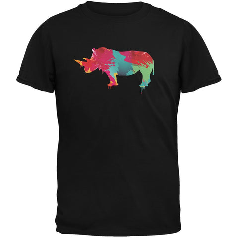 Splatter Rhino Black Youth T-Shirt