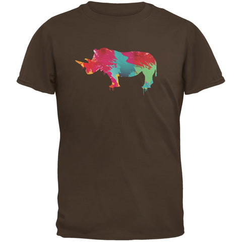 Splatter Rhino Brown Youth T-Shirt