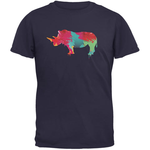 Splatter Rhino Navy Youth T-Shirt