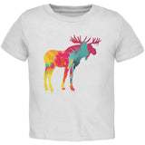 Splatter Moose Black Toddler T-Shirt