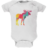 Splatter Moose Black Soft Baby One Piece