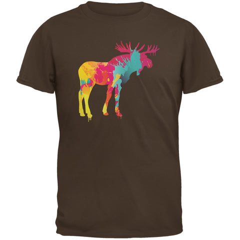 Splatter Moose Brown Youth T-Shirt