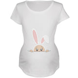 Easter - Peeking Baby Black Maternity Soft T-Shirt