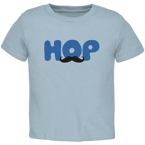 Easter - Hop Boys Mustache Light Blue Toddler T-Shirt